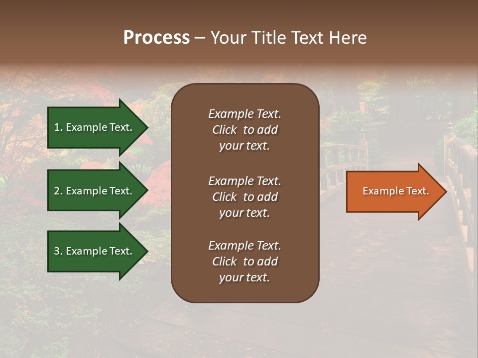 Bridge In Autumn PowerPoint Template