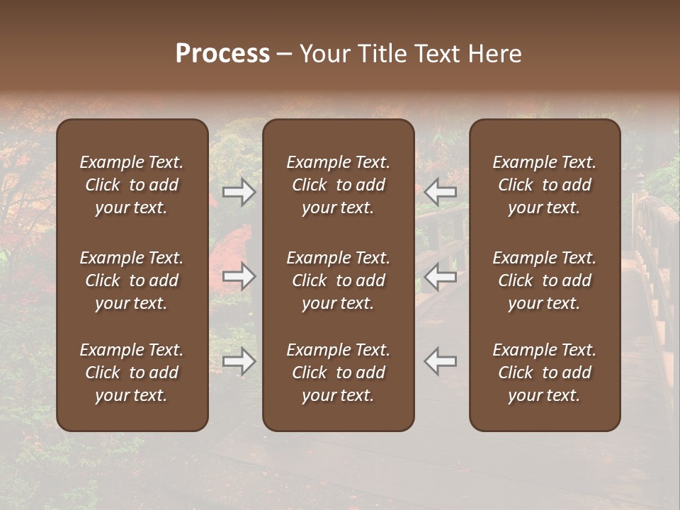 Bridge In Autumn PowerPoint Template