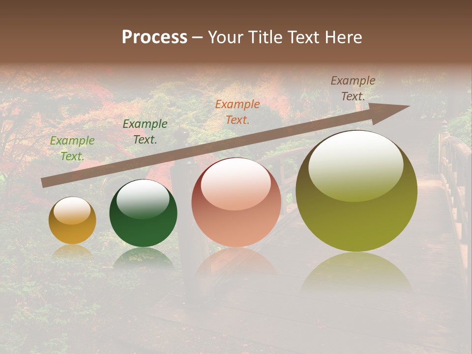 Bridge In Autumn PowerPoint Template