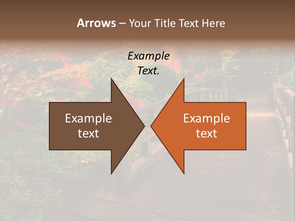 Bridge In Autumn PowerPoint Template