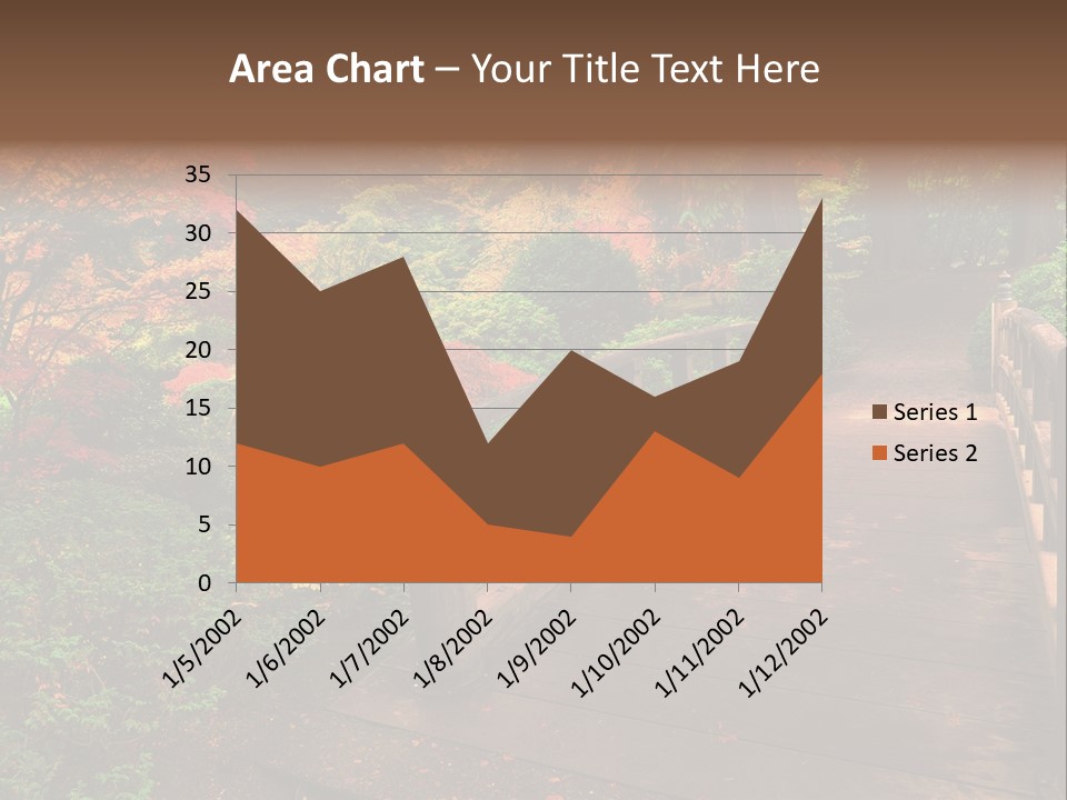 Bridge In Autumn PowerPoint Template