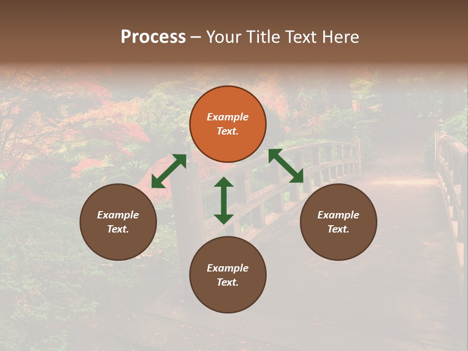 Bridge In Autumn PowerPoint Template