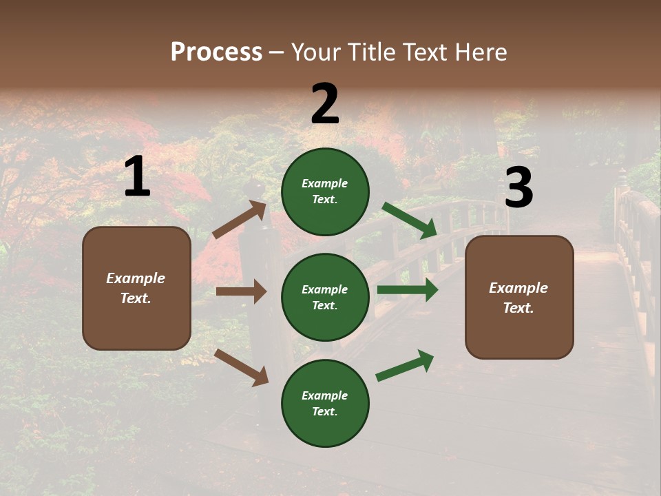 Bridge In Autumn PowerPoint Template