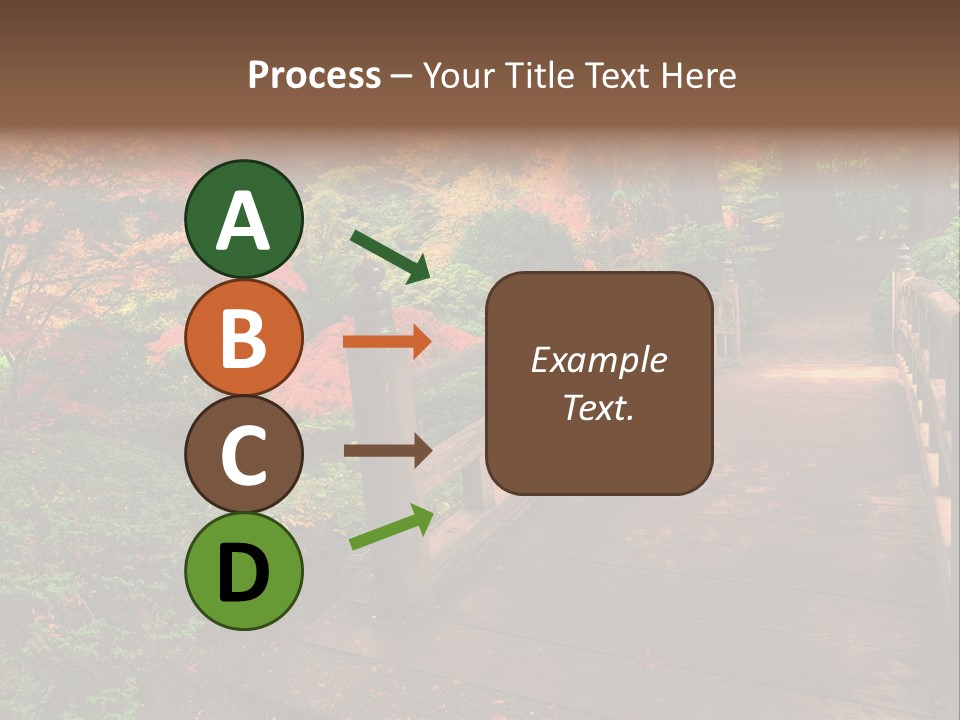 Bridge In Autumn PowerPoint Template