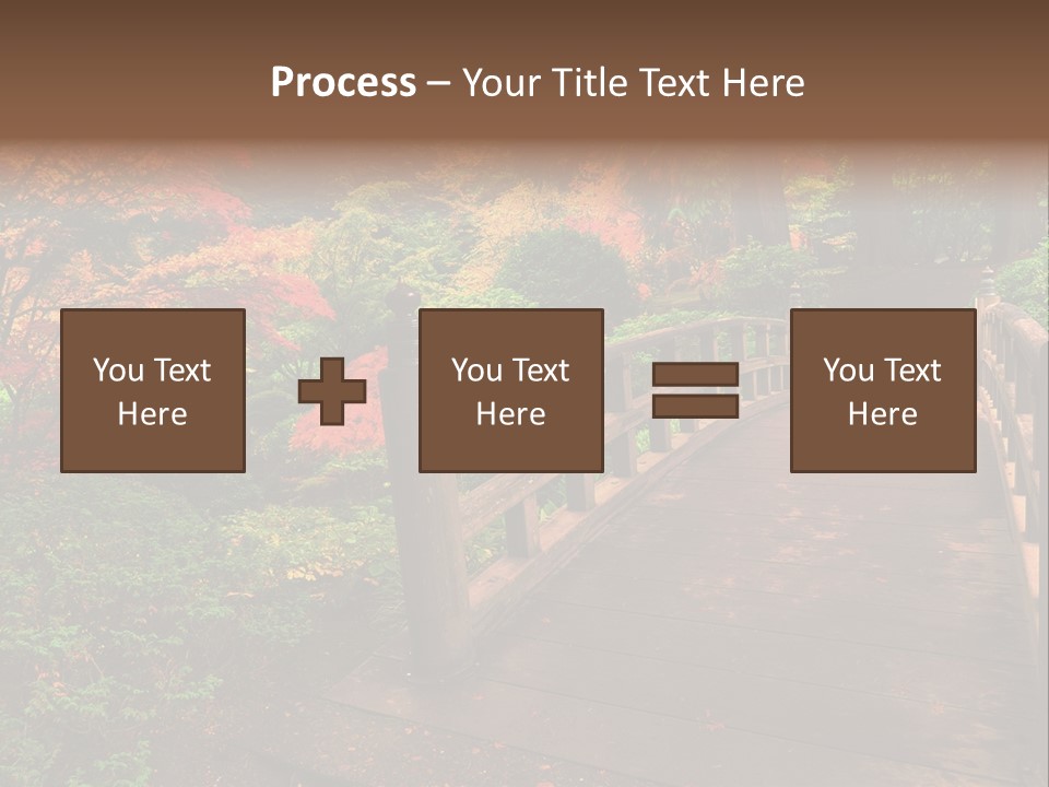 Bridge In Autumn PowerPoint Template