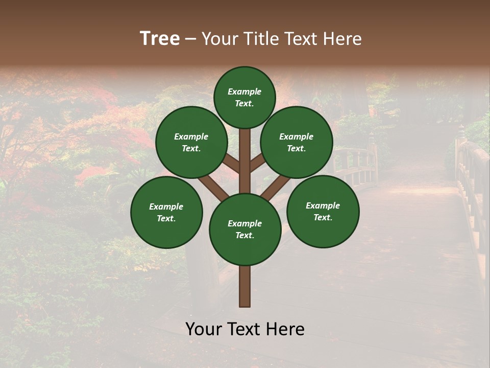 Bridge In Autumn PowerPoint Template