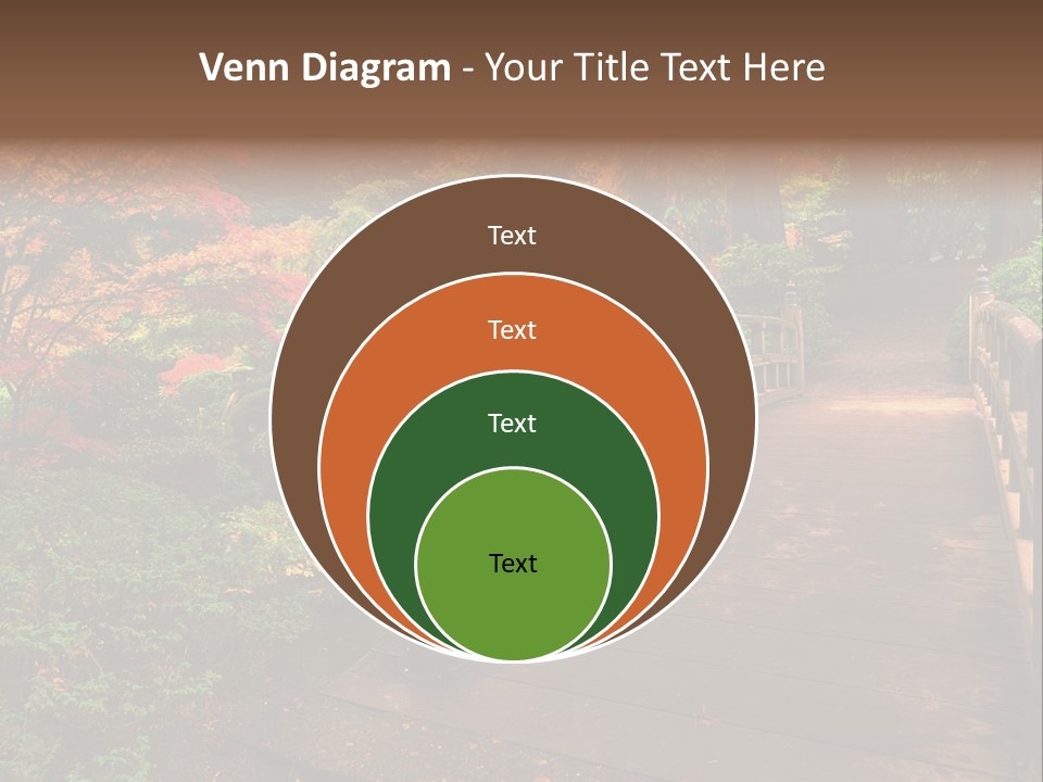 Bridge In Autumn PowerPoint Template