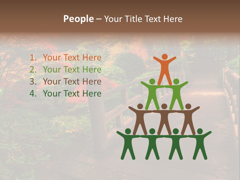 Bridge In Autumn PowerPoint Template