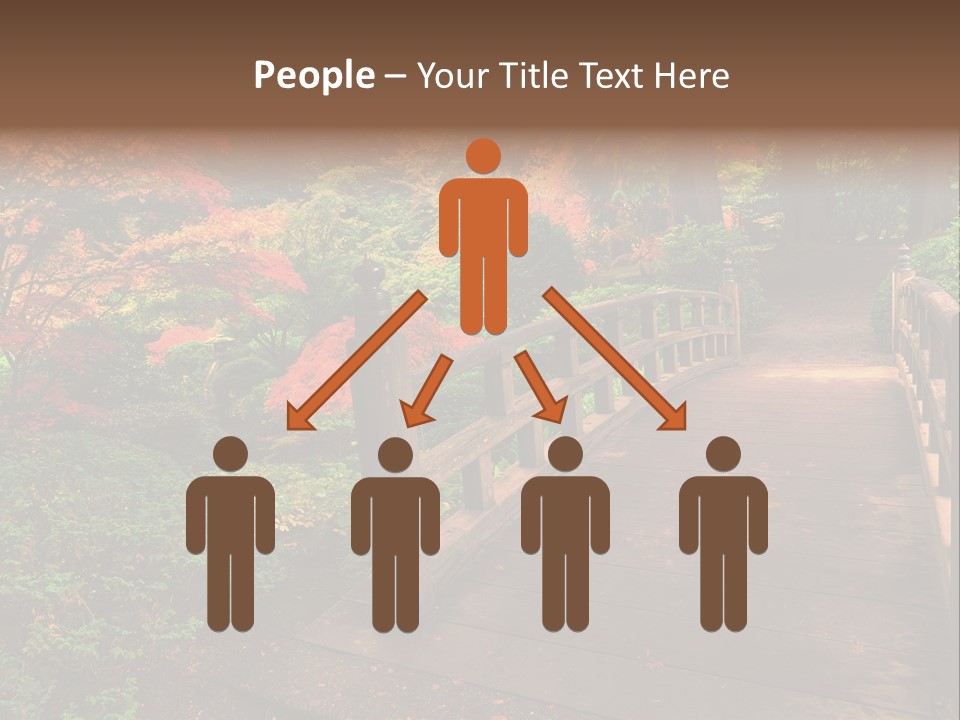 Bridge In Autumn PowerPoint Template