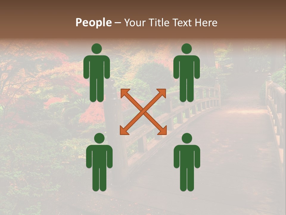 Bridge In Autumn PowerPoint Template