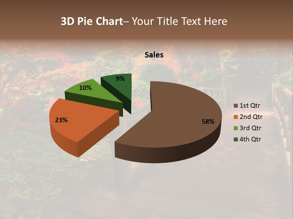 Bridge In Autumn PowerPoint Template