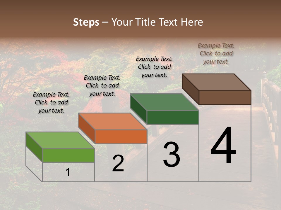 Bridge In Autumn PowerPoint Template