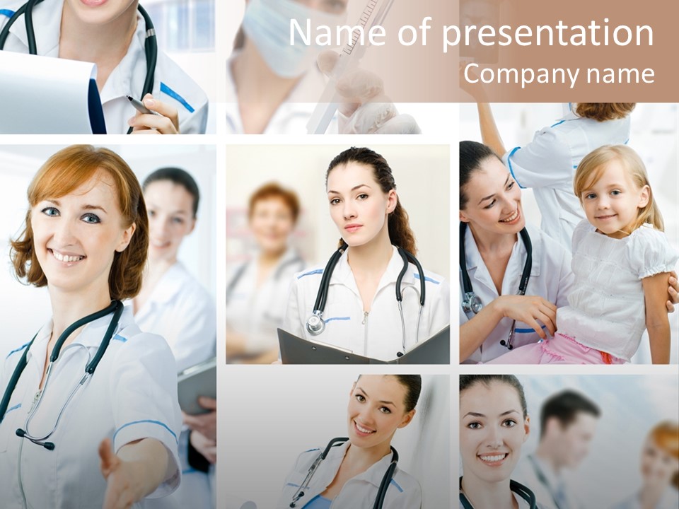 Consultant Service Smiling PowerPoint Template