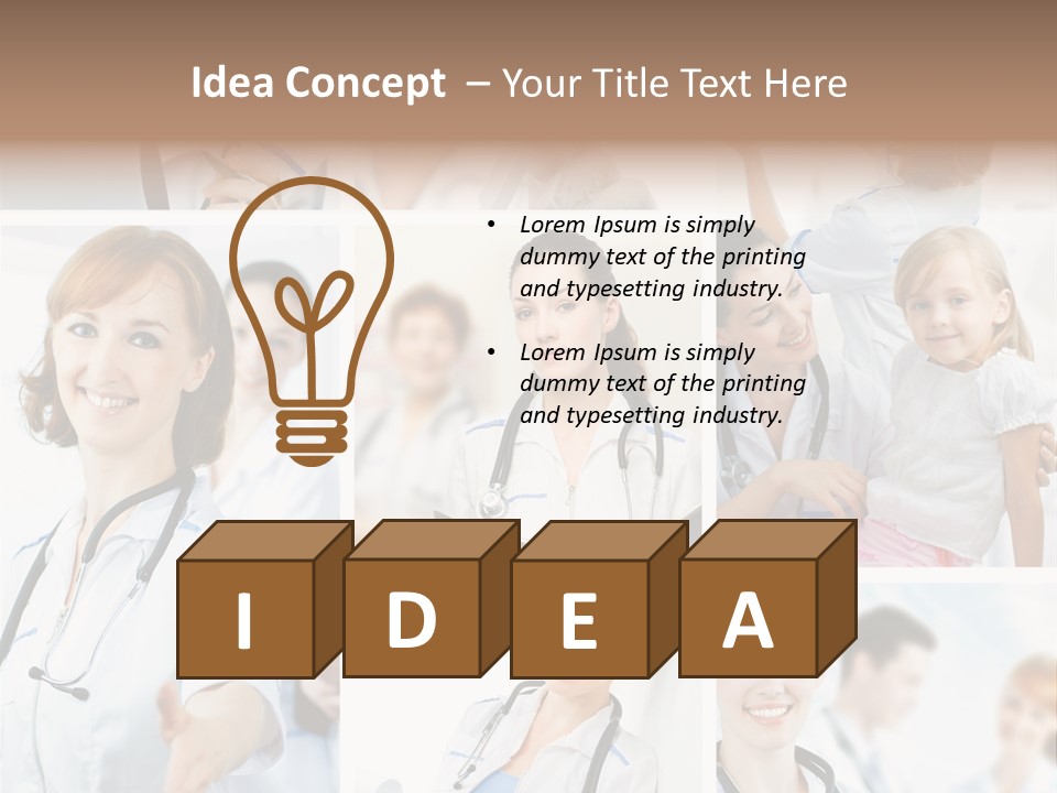 Consultant Service Smiling PowerPoint Template