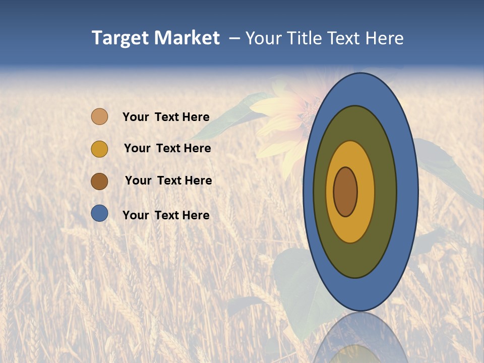 Wheat Sunflower PowerPoint Template
