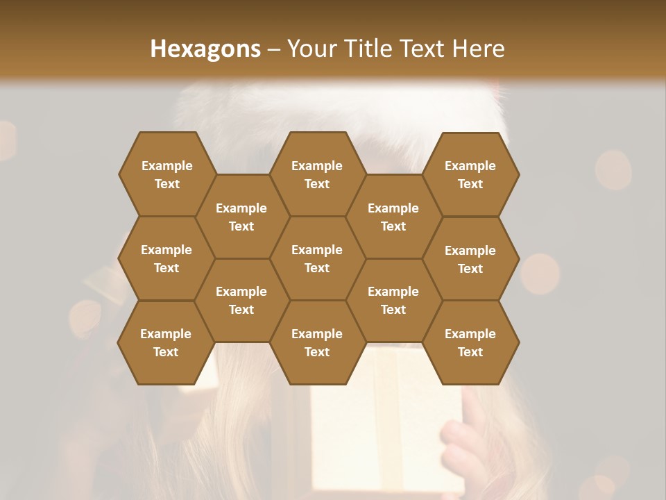 Girl Christmas Gift PowerPoint Template