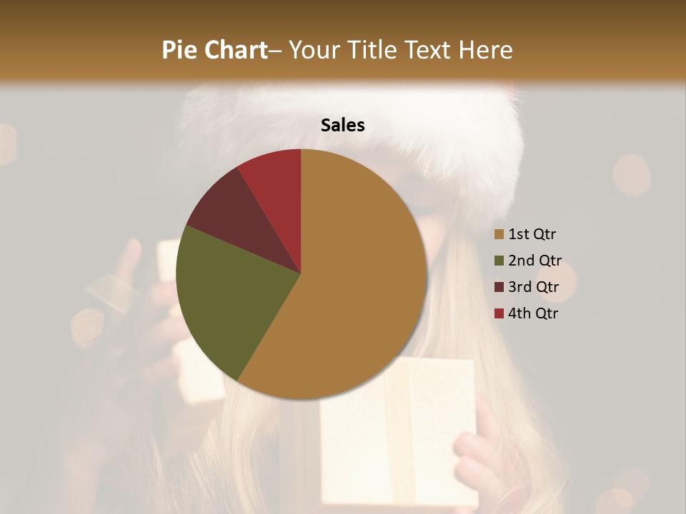 Girl Christmas Gift PowerPoint Template