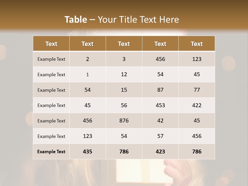 Girl Christmas Gift PowerPoint Template