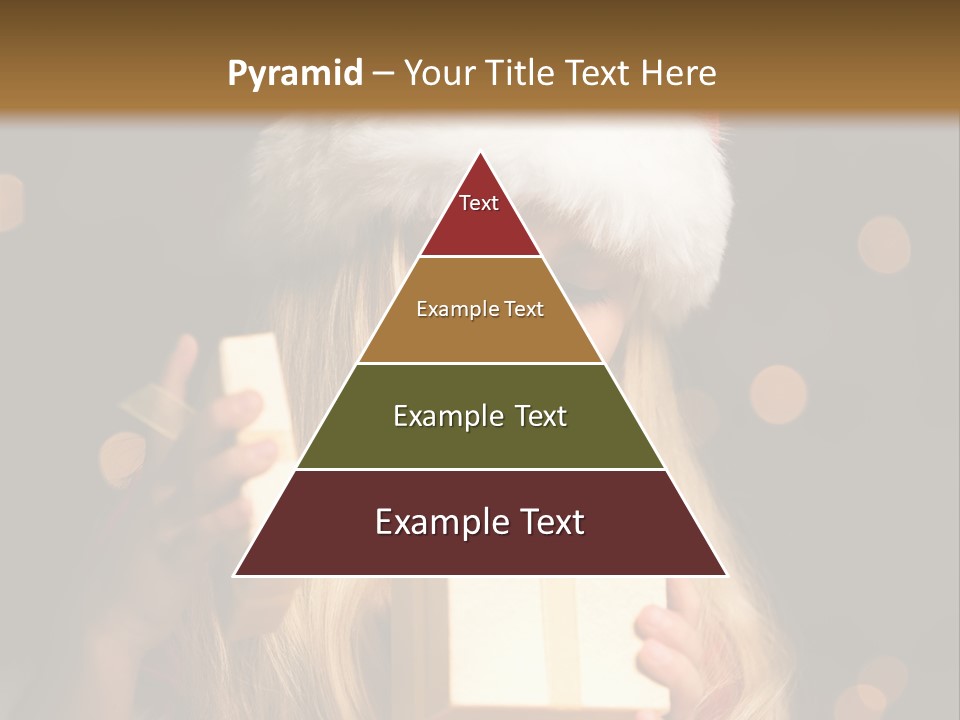 Girl Christmas Gift PowerPoint Template