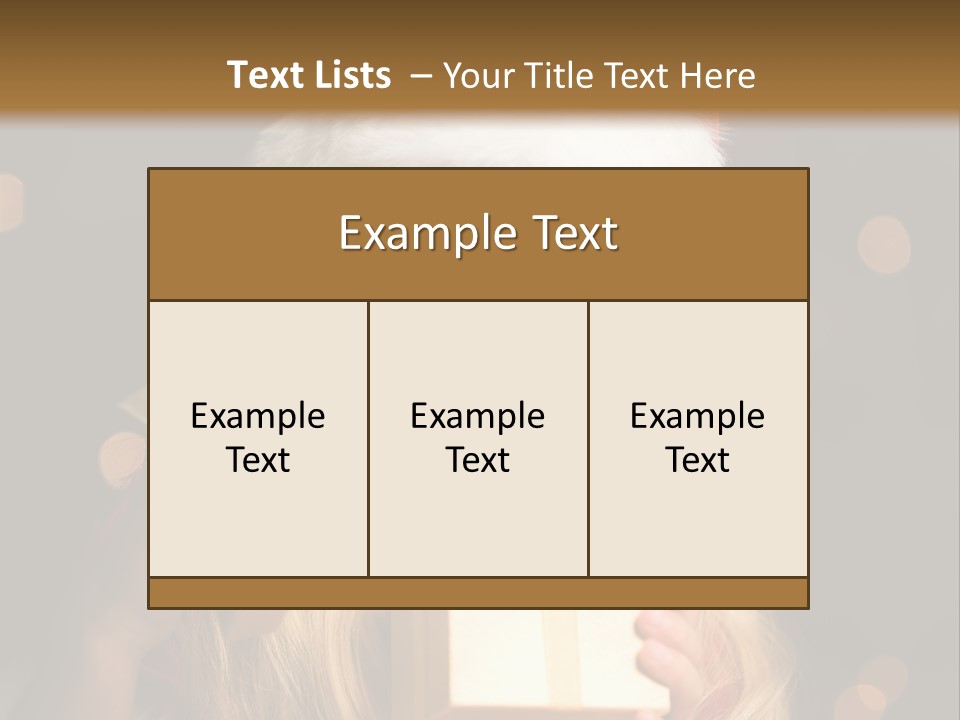 Girl Christmas Gift PowerPoint Template