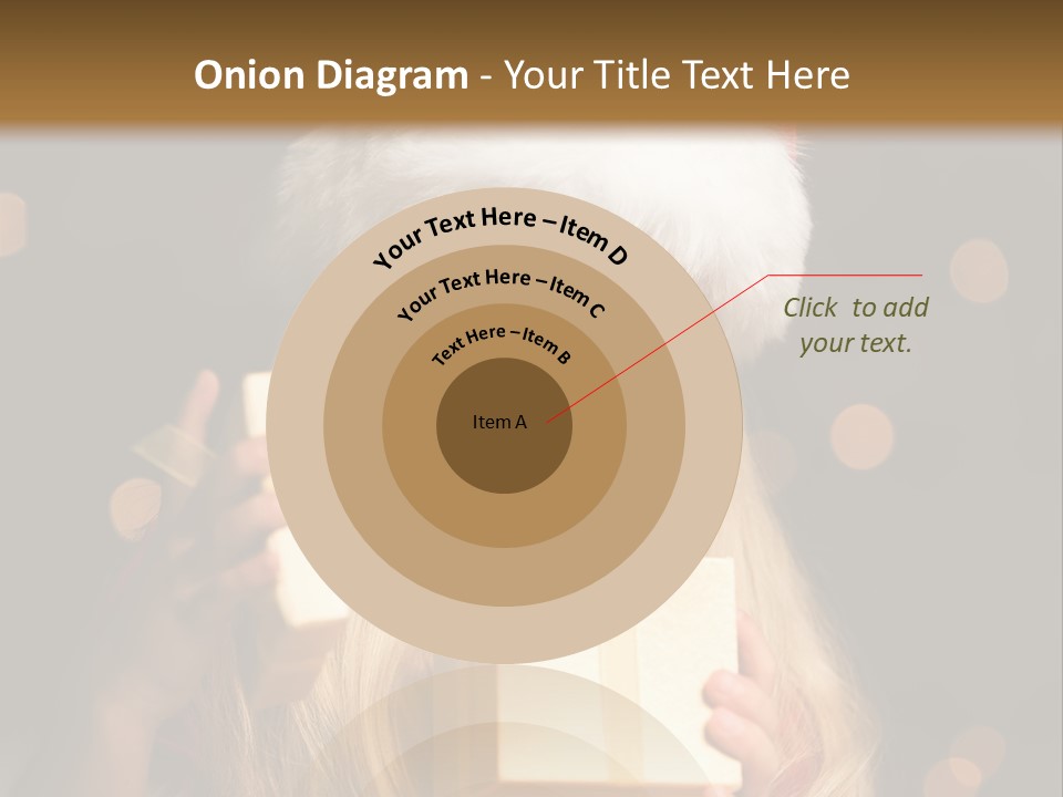 Girl Christmas Gift PowerPoint Template