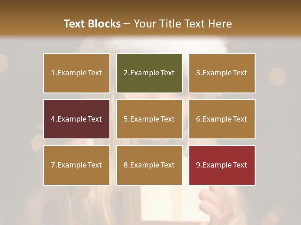 Girl Christmas Gift PowerPoint Template