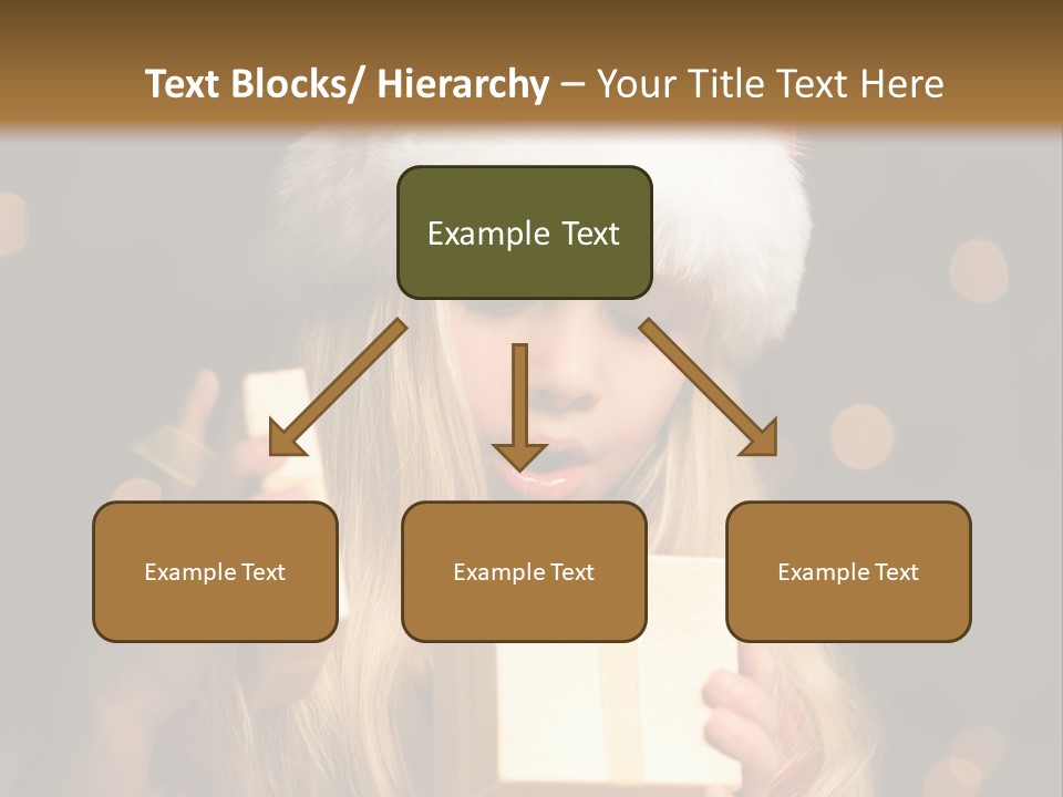 Girl Christmas Gift PowerPoint Template