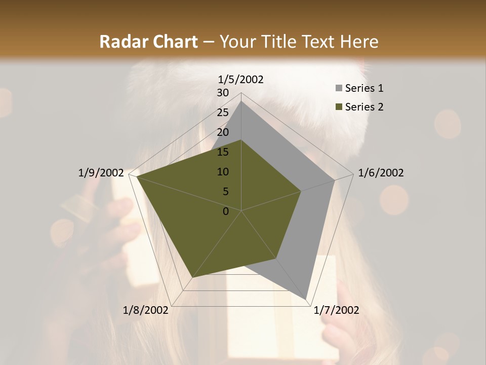 Girl Christmas Gift PowerPoint Template