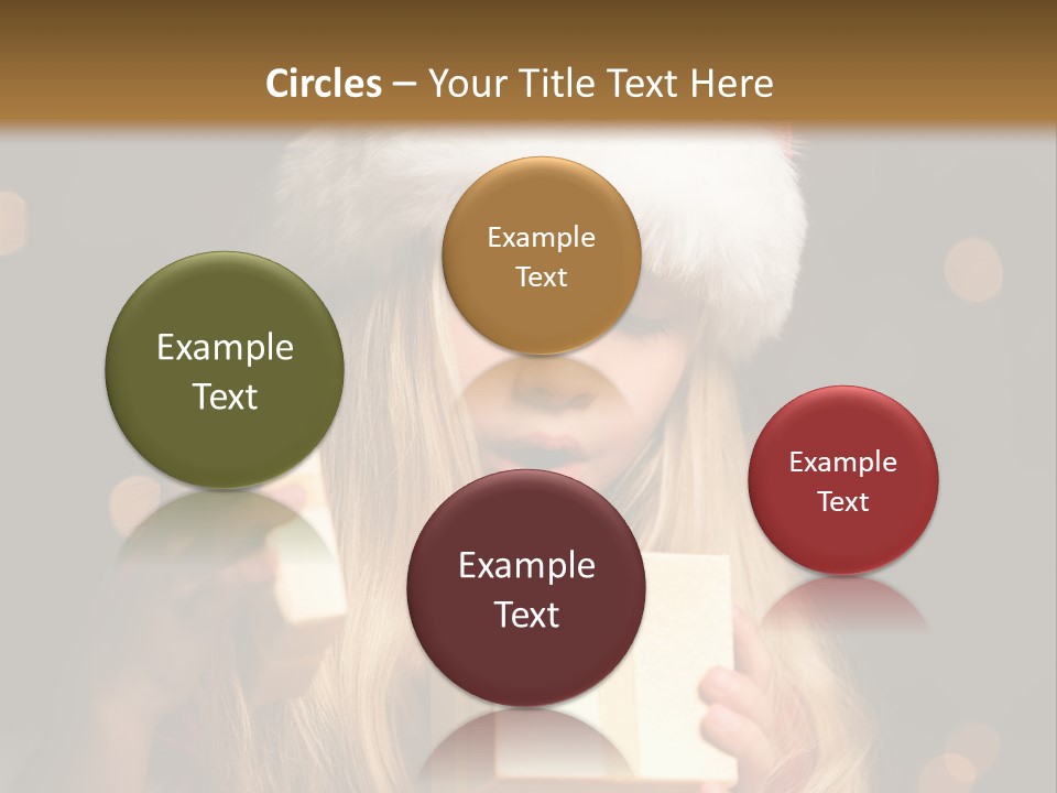 Girl Christmas Gift PowerPoint Template