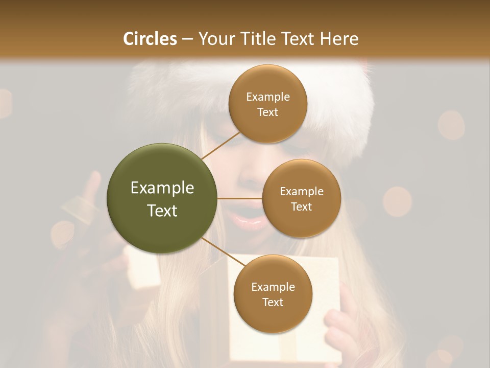 Girl Christmas Gift PowerPoint Template