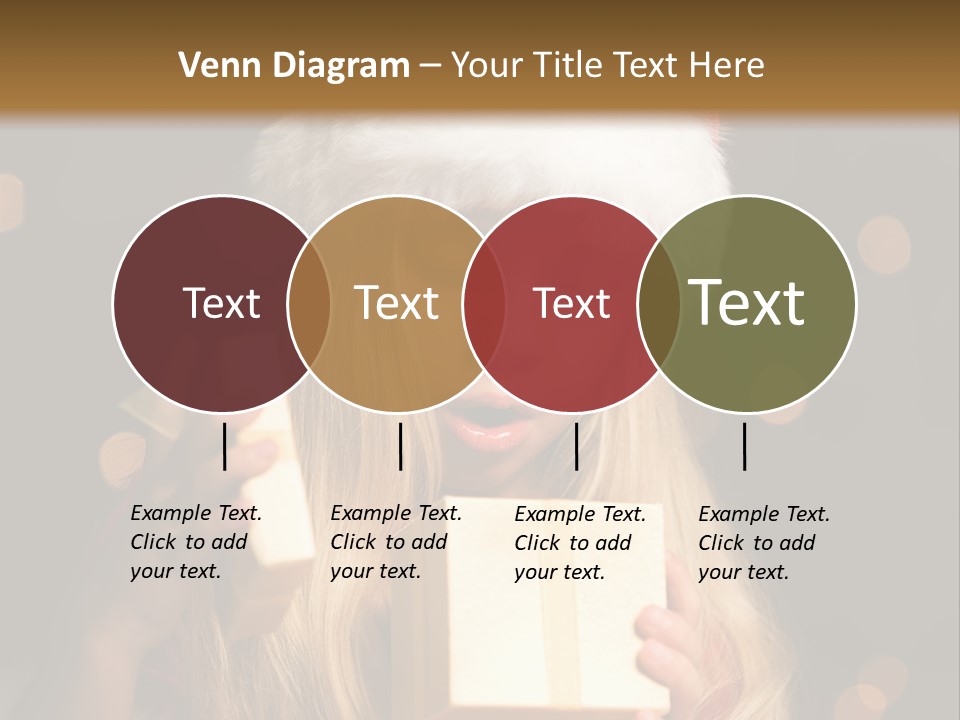 Girl Christmas Gift PowerPoint Template