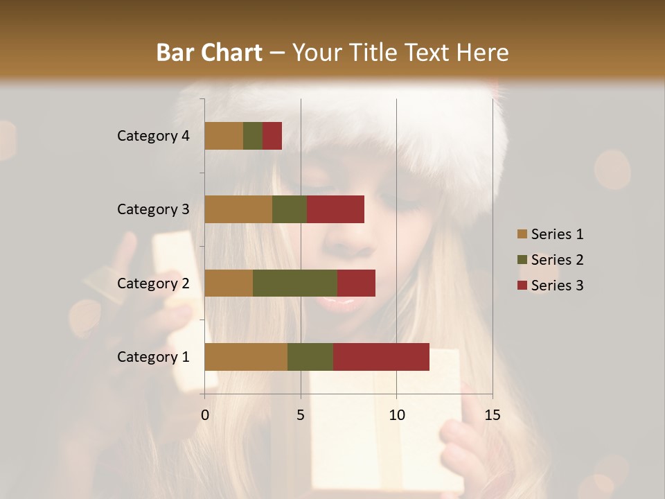 Girl Christmas Gift PowerPoint Template