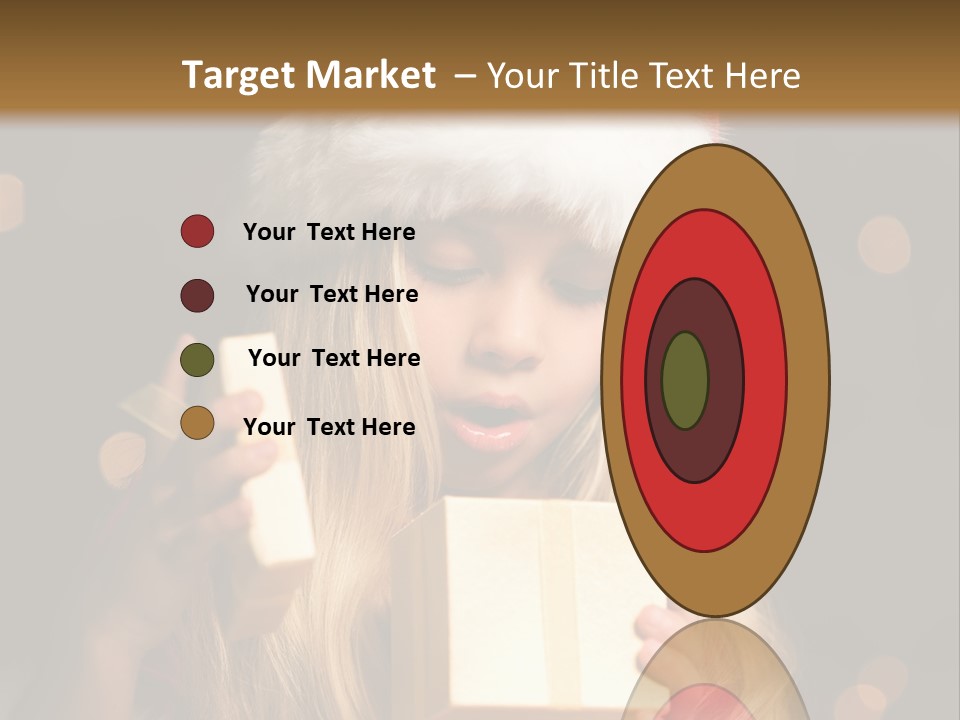 Girl Christmas Gift PowerPoint Template