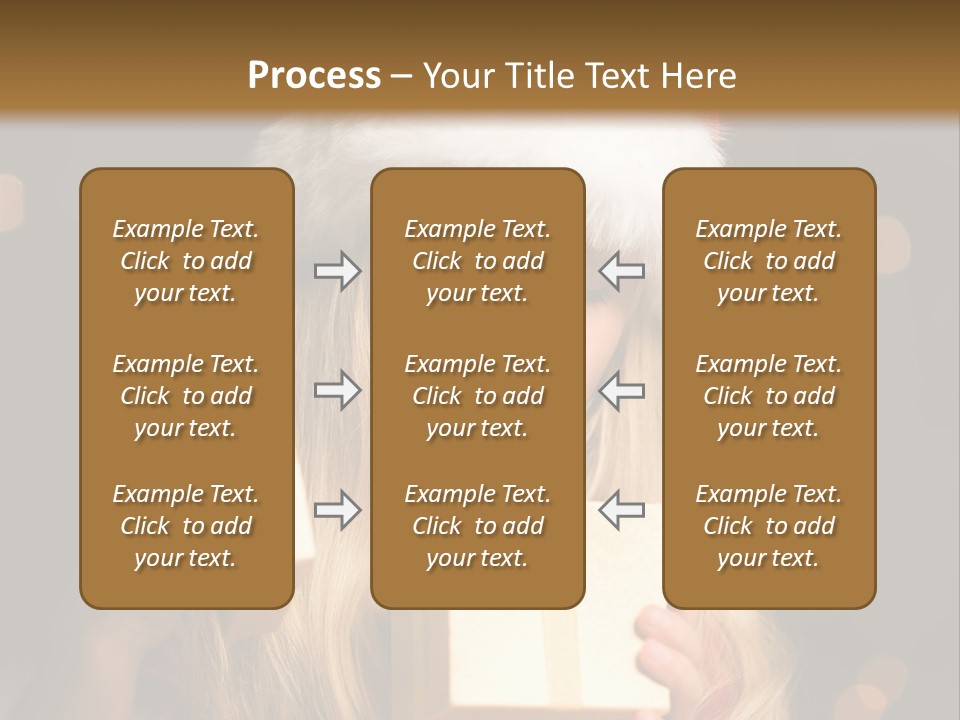 Girl Christmas Gift PowerPoint Template