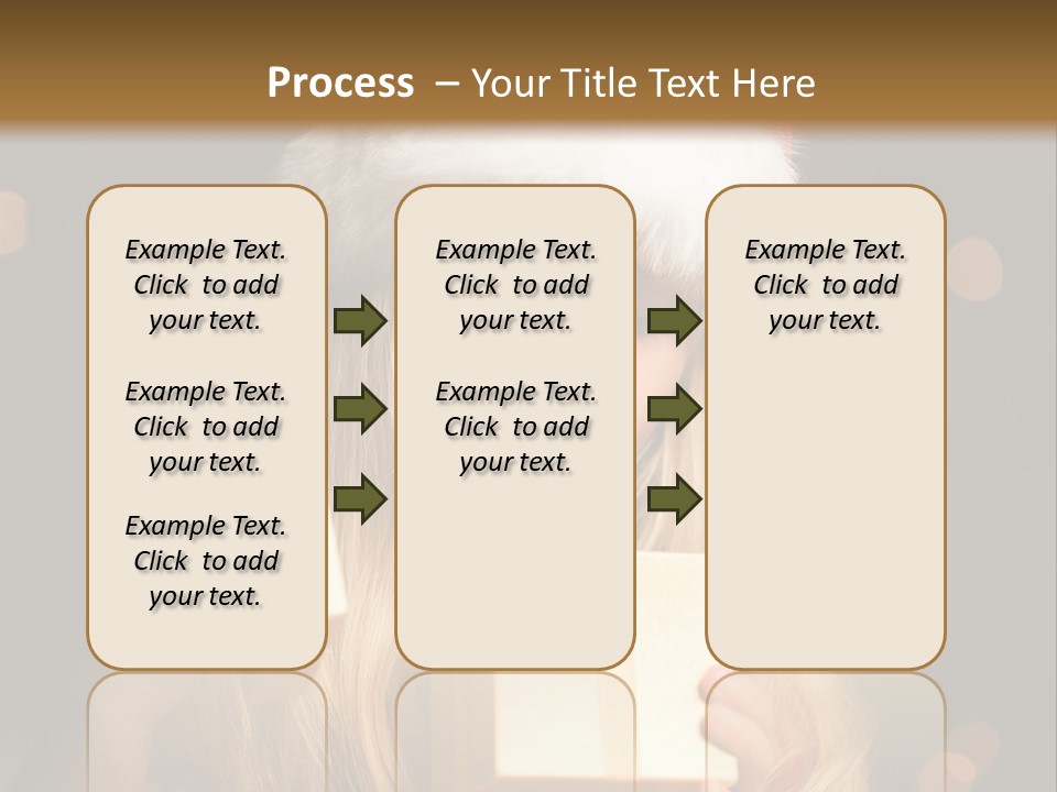 Girl Christmas Gift PowerPoint Template