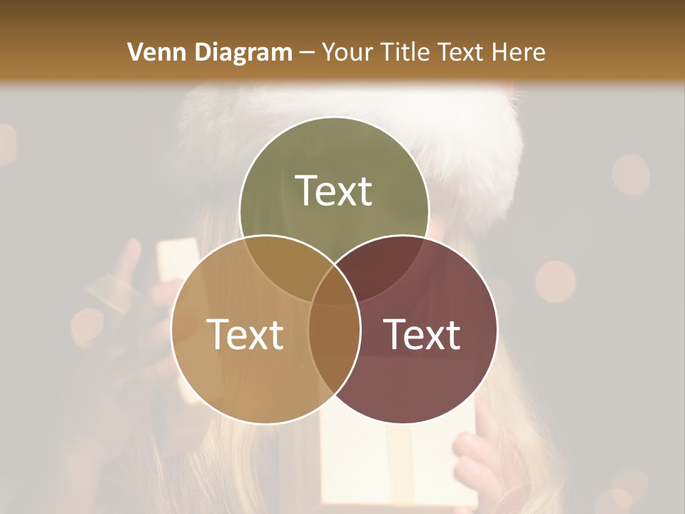 Girl Christmas Gift PowerPoint Template