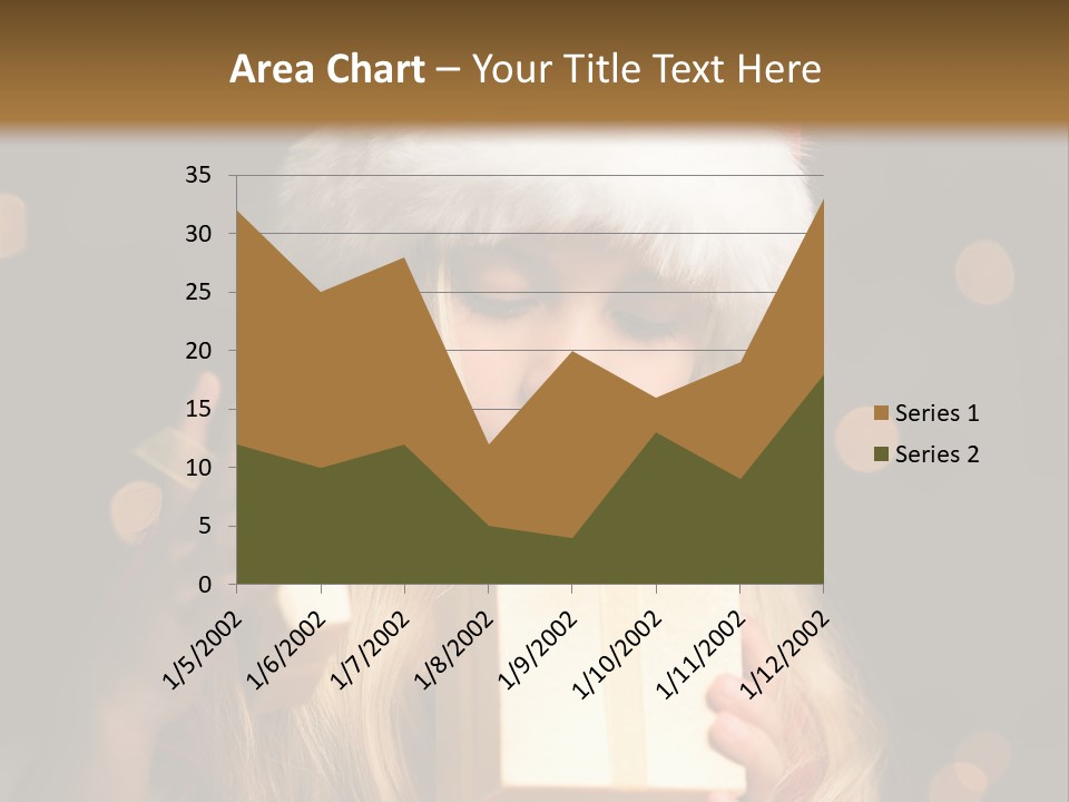 Girl Christmas Gift PowerPoint Template