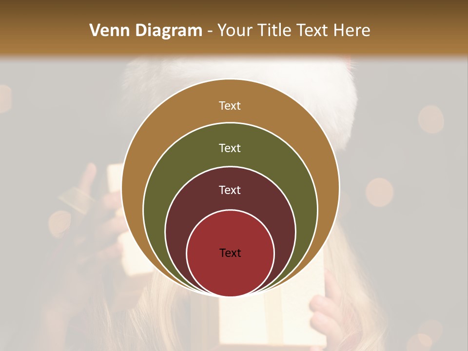 Girl Christmas Gift PowerPoint Template