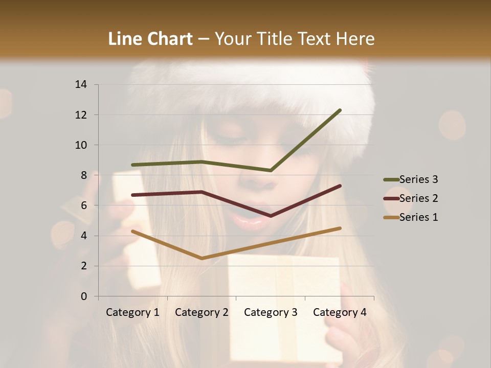 Girl Christmas Gift PowerPoint Template