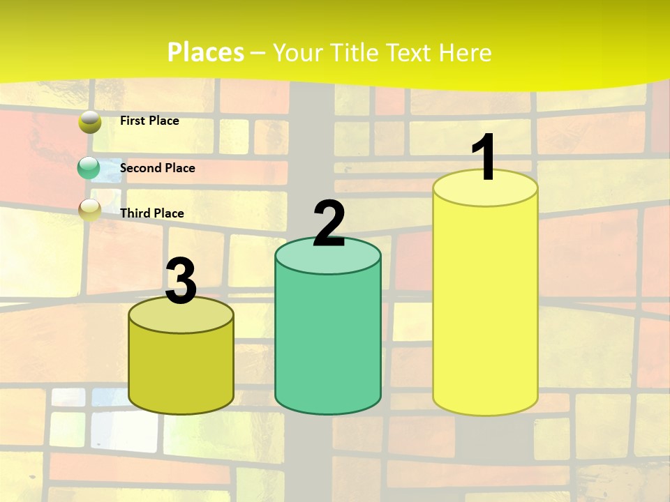 Church Stained Glass Patterns PowerPoint Template