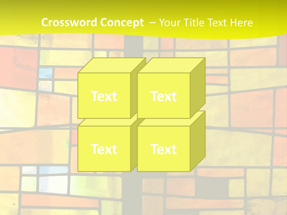 Church Stained Glass Patterns PowerPoint Template