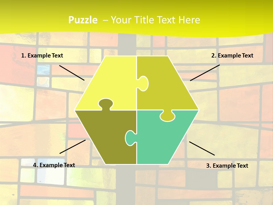 Church Stained Glass Patterns PowerPoint Template