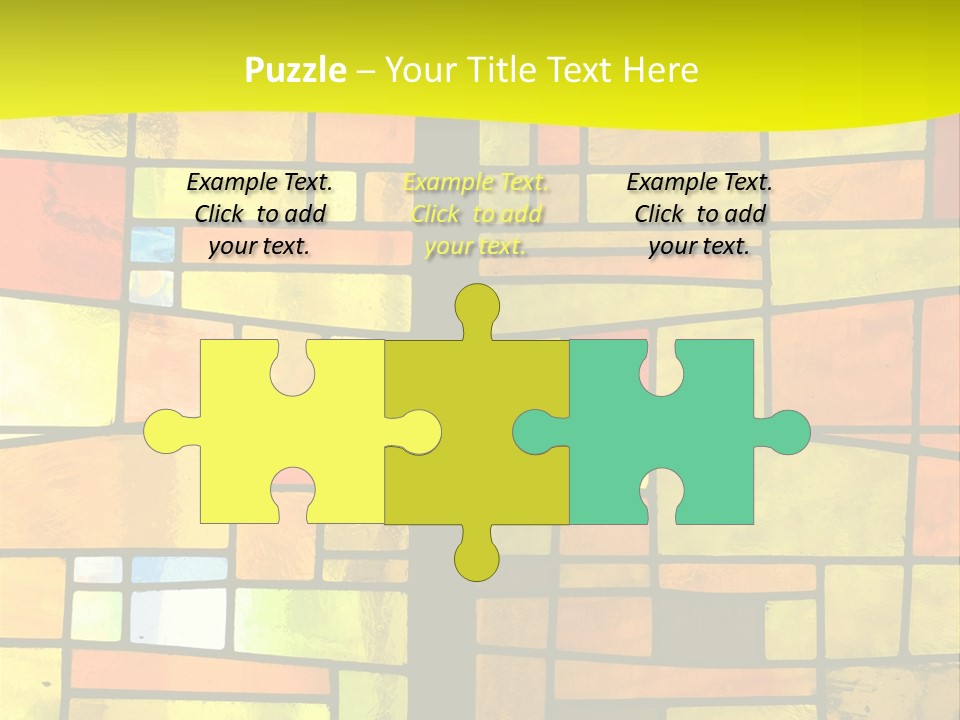 Church Stained Glass Patterns PowerPoint Template