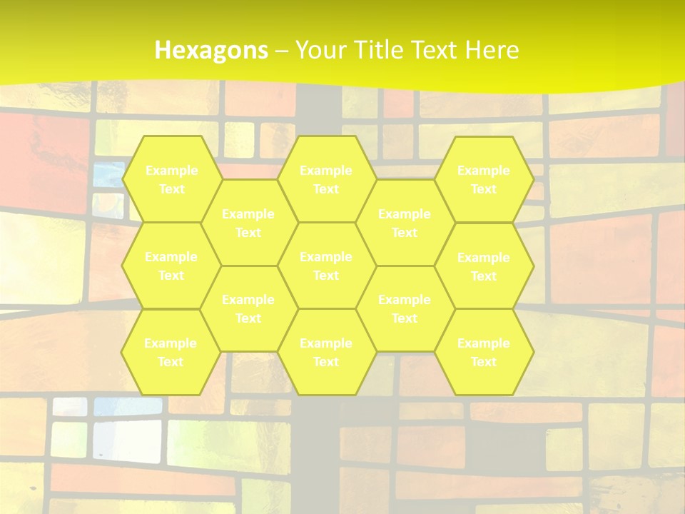 Church Stained Glass Patterns PowerPoint Template
