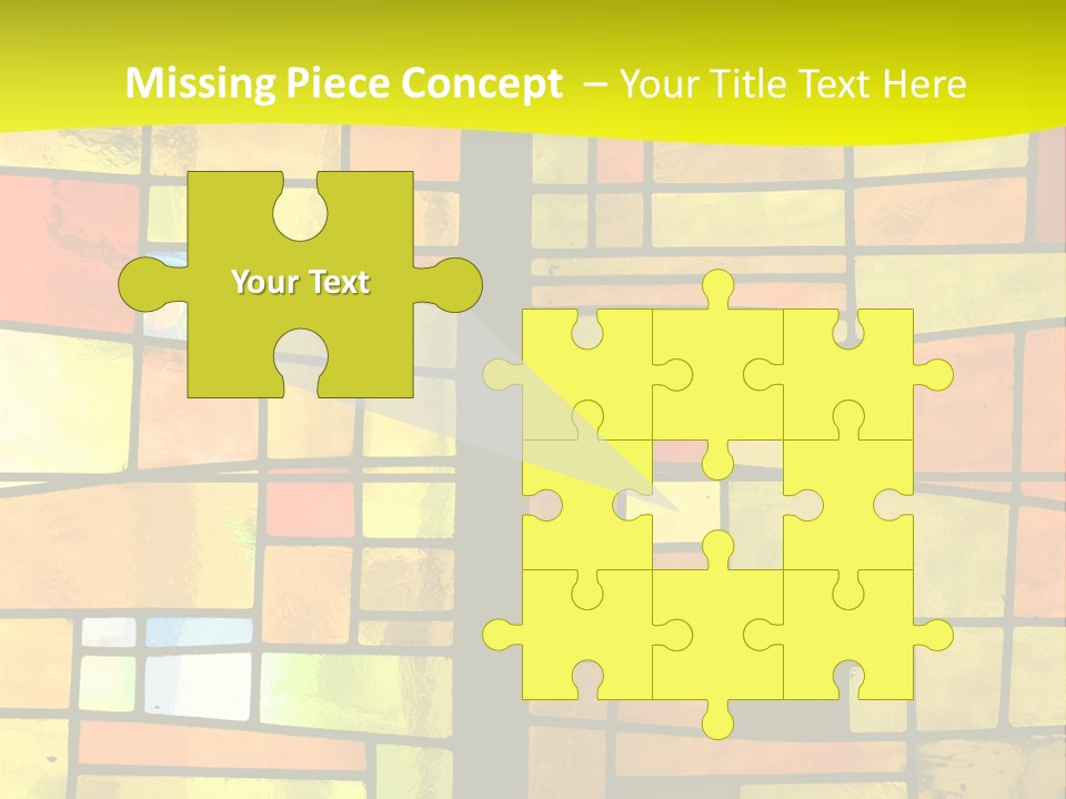 Church Stained Glass Patterns PowerPoint Template
