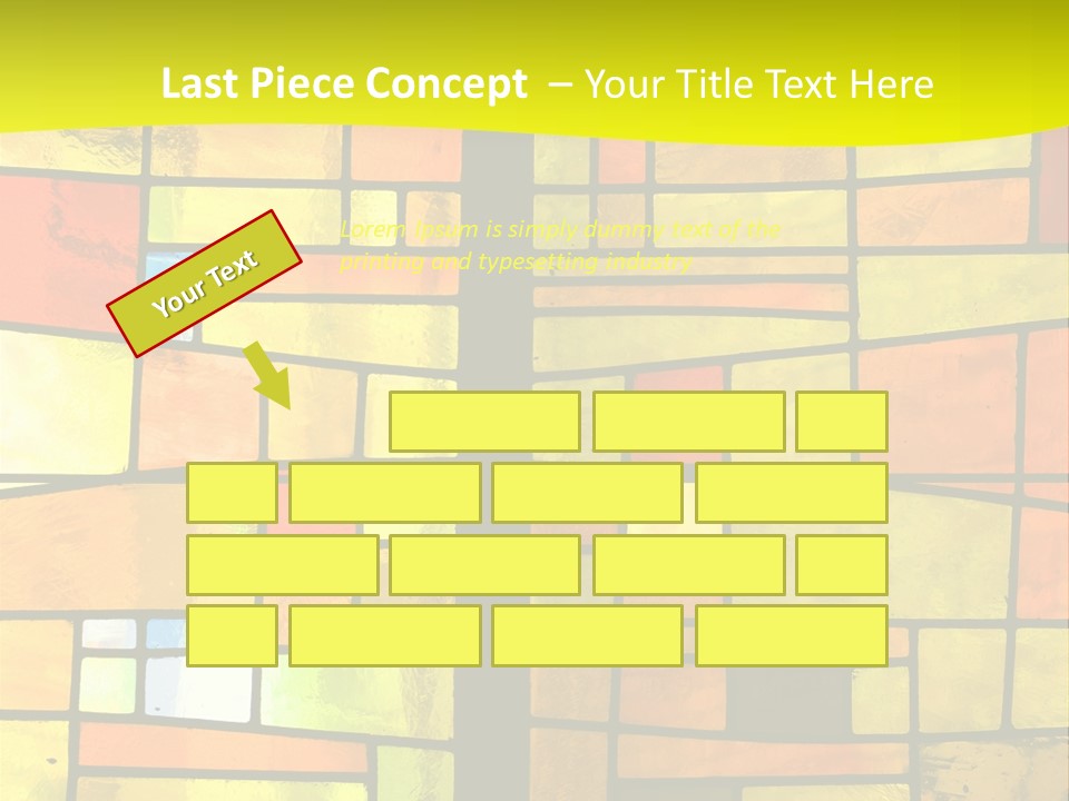 Church Stained Glass Patterns PowerPoint Template