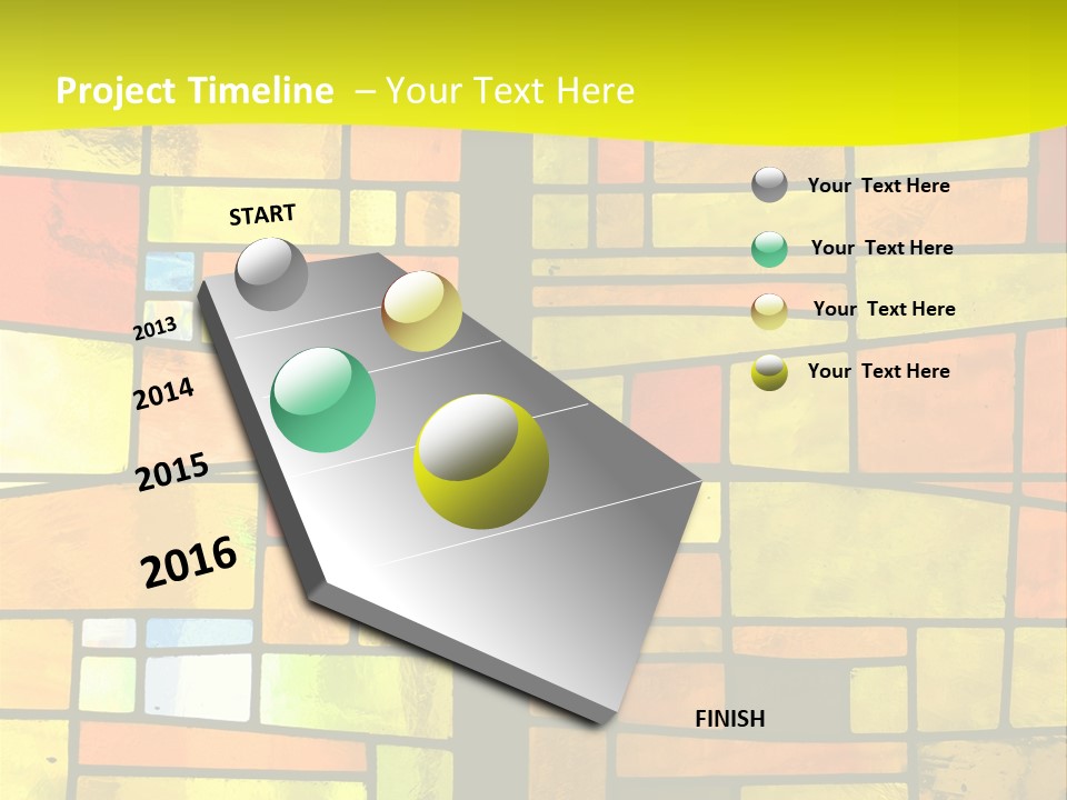 Church Stained Glass Patterns PowerPoint Template