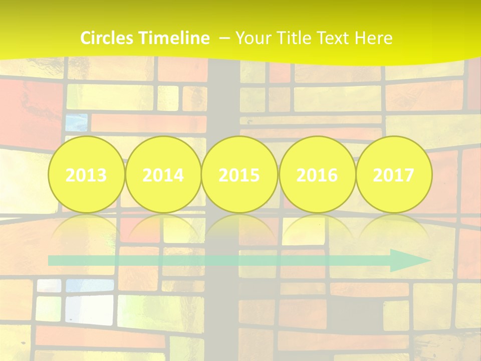 Church Stained Glass Patterns PowerPoint Template