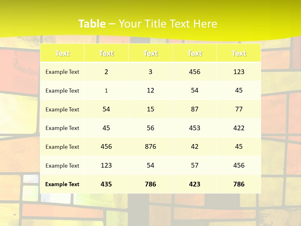 Church Stained Glass Patterns PowerPoint Template
