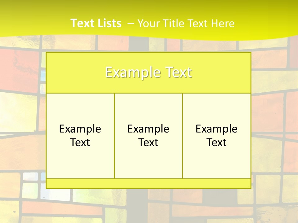 Church Stained Glass Patterns PowerPoint Template